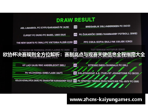 欧协杯决赛规则全方位解析:赛制亮点与观赛关键信息全程指南大全 欧协杯决赛规则全方位解析:赛制亮点与观赛关键信息全程指南大全